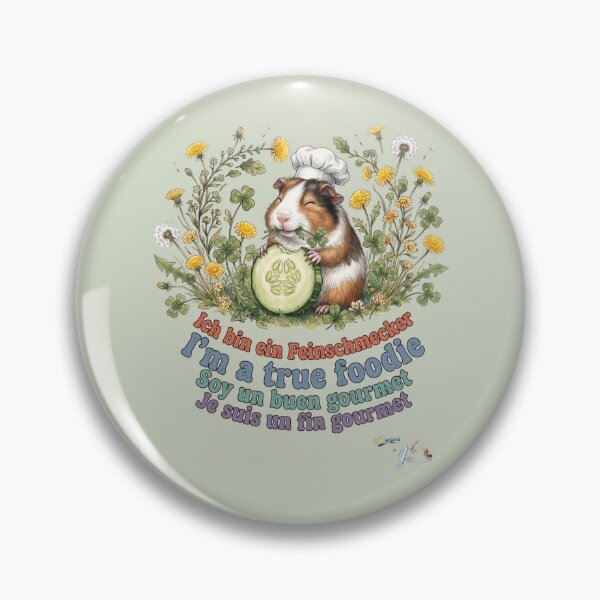 Item preview, WILDWISERS by HERMIE: Guinea Pig - I'm a true foodie designed and sold by HERMIE-design.