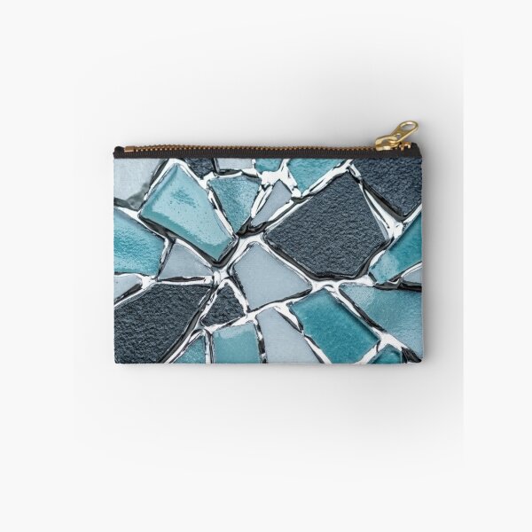 Item preview, Kintsugi Shattered Tiles in Ice and Snow - Winter Mosaic Wabi-Sabi Art designed and sold by Purrfecta.