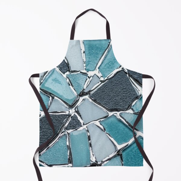 Item preview, Kintsugi Shattered Tiles in Ice and Snow - Winter Mosaic Wabi-Sabi Art designed and sold by Purrfecta.