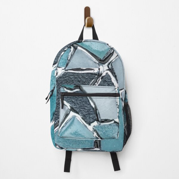 Item preview, Kintsugi Shattered Tiles in Ice and Snow - Winter Mosaic Wabi-Sabi Art designed and sold by Purrfecta.