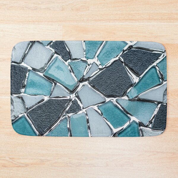 Item preview, Kintsugi Shattered Tiles in Ice and Snow - Winter Mosaic Wabi-Sabi Art designed and sold by Purrfecta.