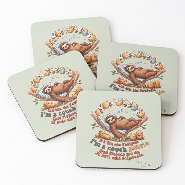Item preview, WILDWISERS by HERMIE: Sloth - I'm a couch potato designed and sold by HERMIE-design.