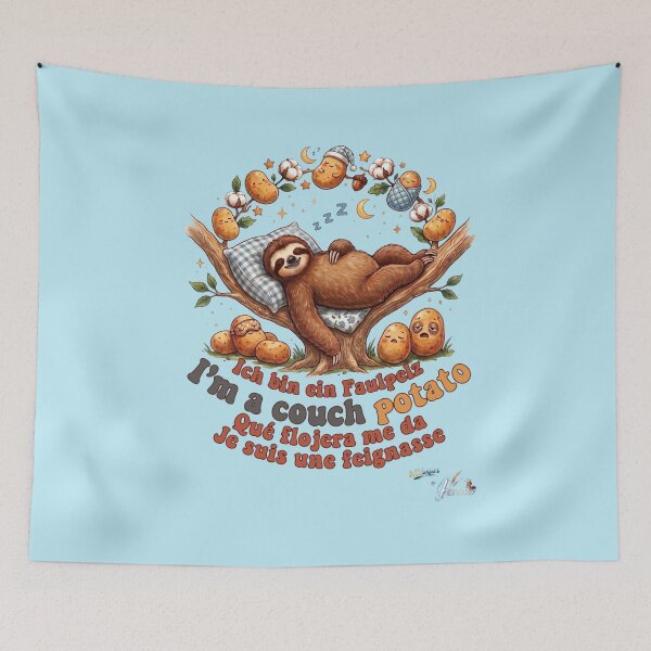 Item preview, WILDWISERS by HERMIE: Sloth - I'm a couch potato designed and sold by HERMIE-design.