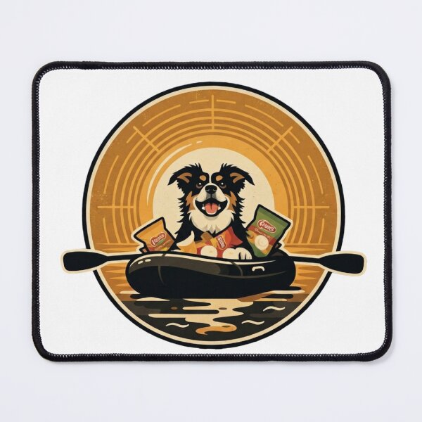 Item preview, Funny Goofy Dog Paddling Kayak with Snacks designed and sold by LavIsInTheAir.