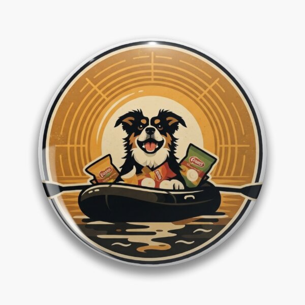 Item preview, Funny Goofy Dog Paddling Kayak with Snacks designed and sold by LavIsInTheAir.
