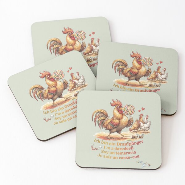 Item preview, WILDWISERS by HERMIE: Rooster - I'm a daredevil designed and sold by HERMIE-design.