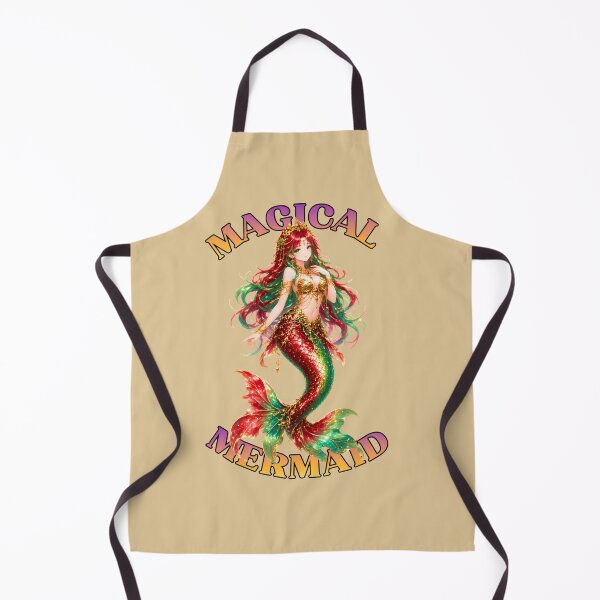 Item preview, Magical Mermaid Fantasy Art - Red and Green Siren Design designed and sold by digitalbob60.