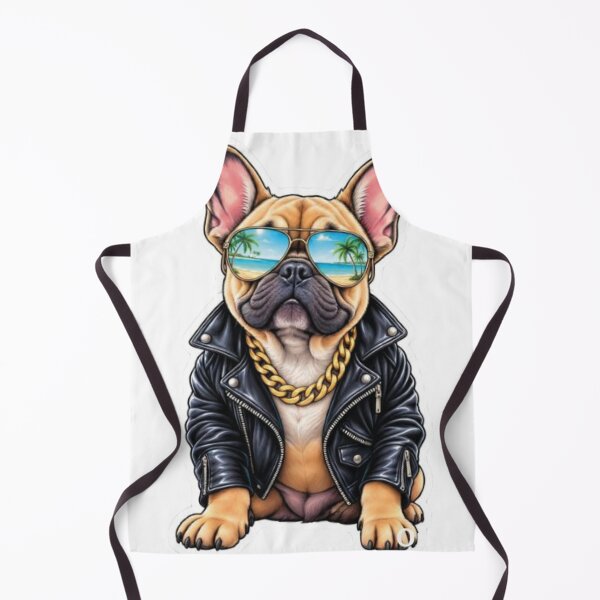 Item preview, Funny French Bulldog Sunglasses Leather Jacket designed and sold by VISIONSTURME.