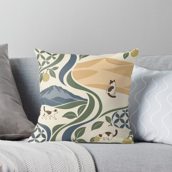 Item preview, Tottori Cats Japanese Flowing Pattern designed and sold by DAYAMA Japan.