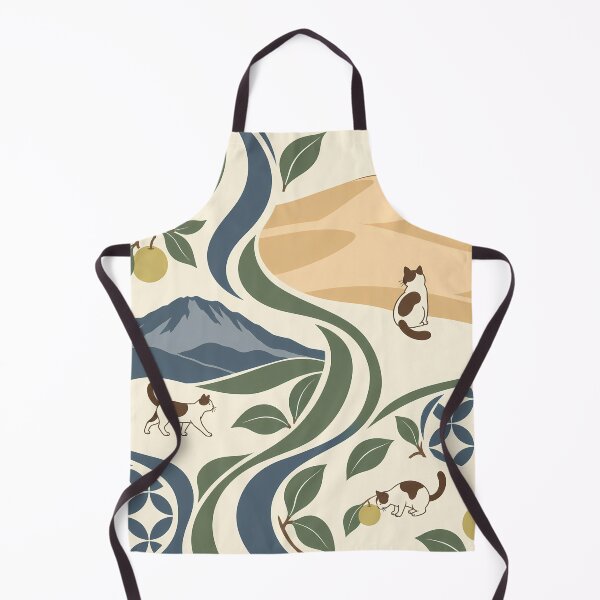 Item preview, Tottori Cats Japanese Flowing Pattern designed and sold by DAYAMA Japan.