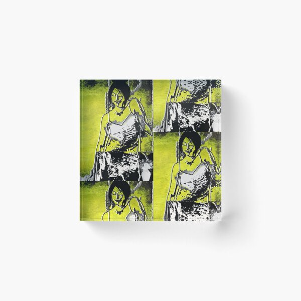 Item preview, Indie Grunge Girl Abstract Pop Art Poster designed and sold by AXENT Designs.