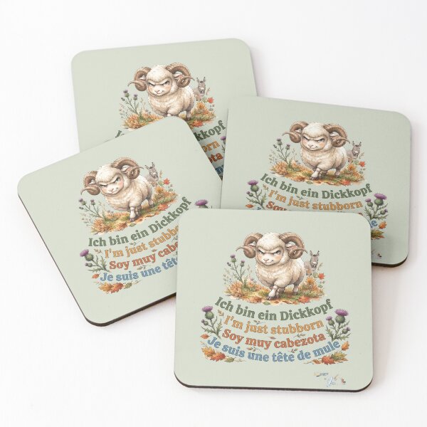 Item preview, WILDWISERS by HERMIE: Sheep / Ram - I'm just stubborn designed and sold by HERMIE-design.