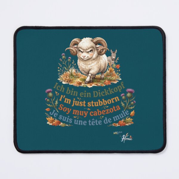 Item preview, WILDWISERS by HERMIE: Sheep / Ram - I'm just stubborn designed and sold by HERMIE-design.