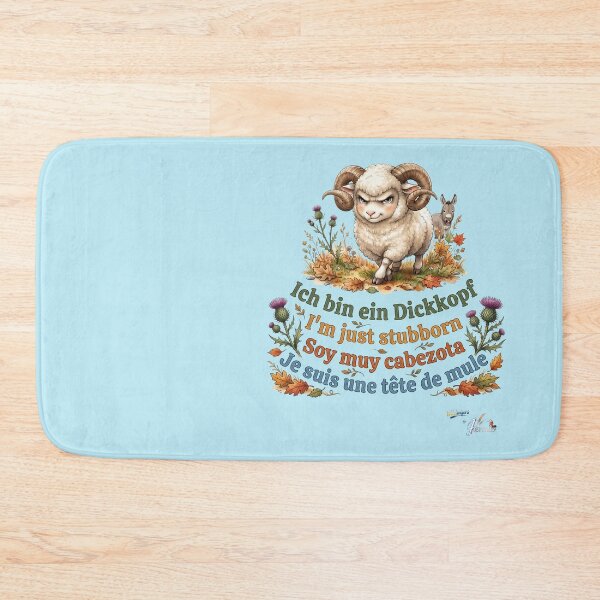 Item preview, WILDWISERS by HERMIE: Sheep / Ram - I'm just stubborn designed and sold by HERMIE-design.