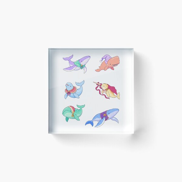 Item preview, Halloween Whales – Pastel Sea Animals in Costumes designed and sold by Zoolumi.