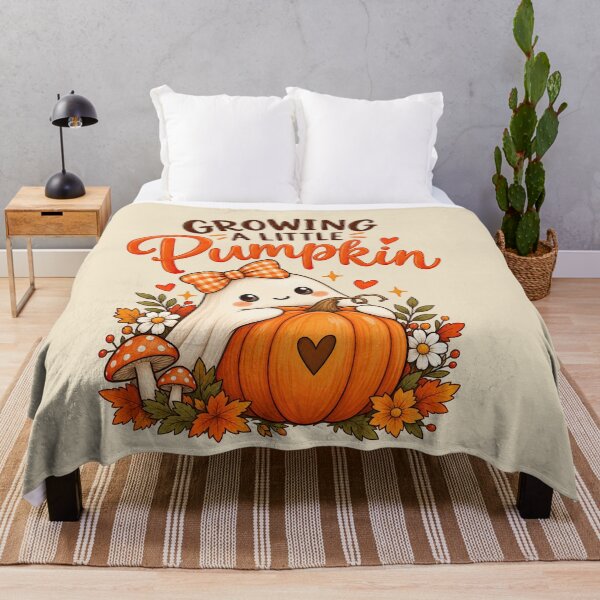 Item preview, Growing A Little Pumpkin Cute Ghost Halloween Autumn Design designed and sold by xghambo.
