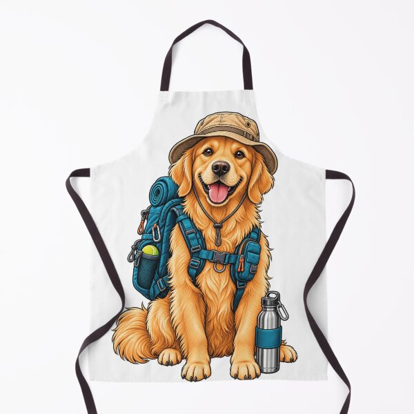 Item preview, Funny Hiking Dog Golden .Retriever Outdoor Camping designed and sold by VISIONSTURME.