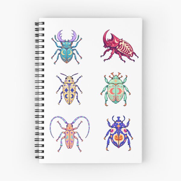Item preview, Halloween Beetles – Colorful Insects with Moons and Pumpkins designed and sold by Zoolumi.