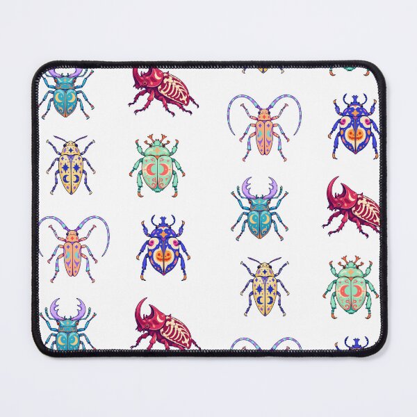 Item preview, Halloween Beetles – Colorful Insects with Moons and Pumpkins designed and sold by Zoolumi.