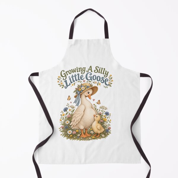 Item preview, Growing A Silly Little Goose Cute Mother Goose & Gosling Floral Design designed and sold by xghambo.