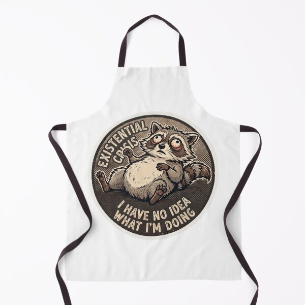 Item preview, Funny Tired Raccoon I Have No Idea What Im Doing designed and sold by Veverony Design.