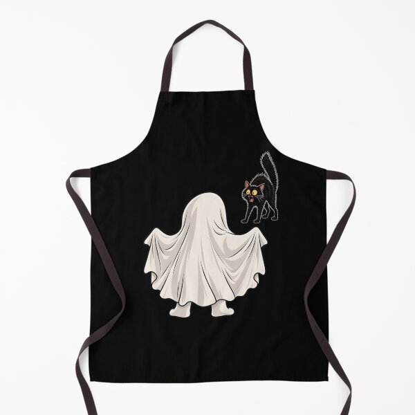 Item preview, Ghost vs. Black Cat – Halloween Design designed and sold by MyMerryMary.