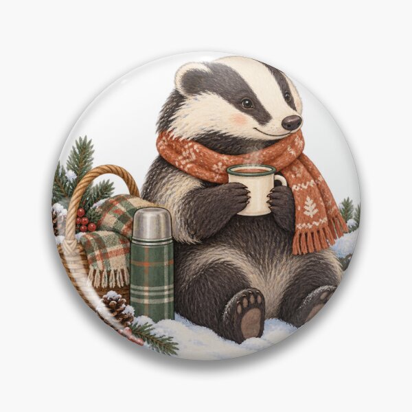 Item preview, Raccoon Enjoys Cocoa by Snowy Pines designed and sold by WunkusWorld.