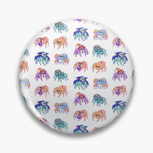 Item preview, Halloween Jumping Spiders – Witchy Spiders and Mushrooms designed and sold by Zoolumi.