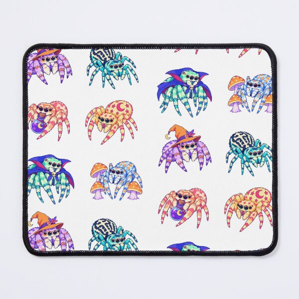Item preview, Halloween Jumping Spiders – Witchy Spiders and Mushrooms designed and sold by Zoolumi.