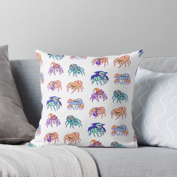 Item preview, Halloween Jumping Spiders – Witchy Spiders and Mushrooms designed and sold by Zoolumi.