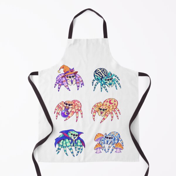 Item preview, Halloween Jumping Spiders – Witchy Spiders and Mushrooms designed and sold by Zoolumi.