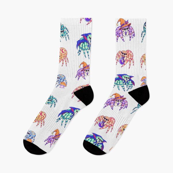 Item preview, Halloween Jumping Spiders – Witchy Spiders and Mushrooms designed and sold by Zoolumi.
