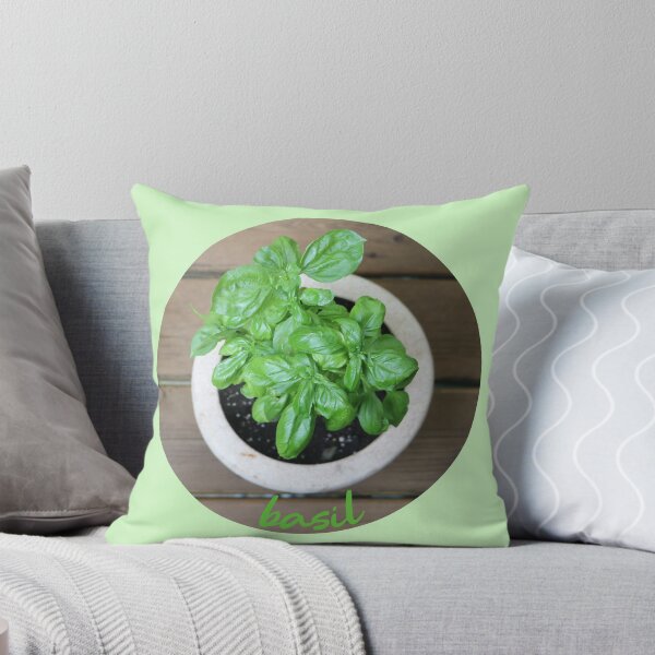 Item preview, basil plant in a pot with wood backround designed and sold by EleniA8.