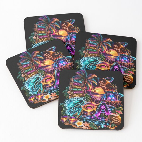 Item preview, Goa Life — Music Connects Us • Same Beaches Different Vibes designed and sold by Goanheartprints.