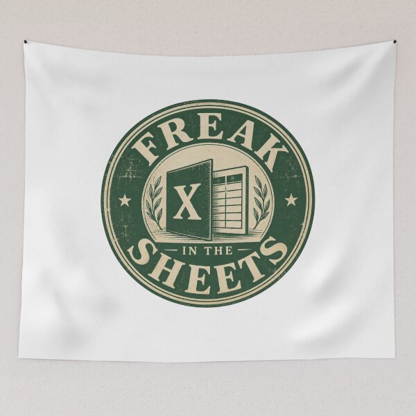 Item preview, Excel Freak in the Sheets - Work Humor designed and sold by CampAndCoast.