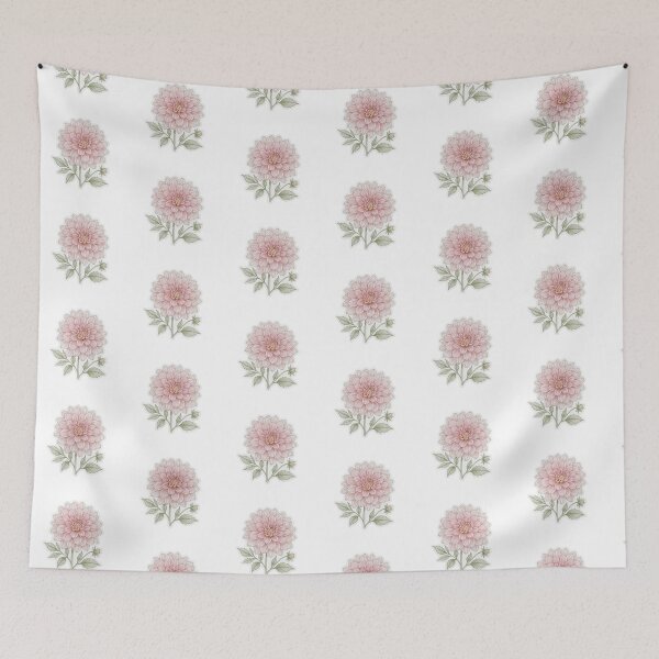 Item preview, Pink Dahlia Sticker | Single Bloom Die Cut Sticker | Fine Line Botanical Decal | Aesthetic Floral Laptop Sticker designed and sold by FineLineBotanical .