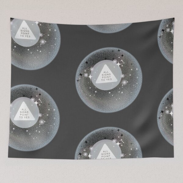 Item preview, all signs point to yes dreamy magic 8 ball designed and sold by adoraroara.