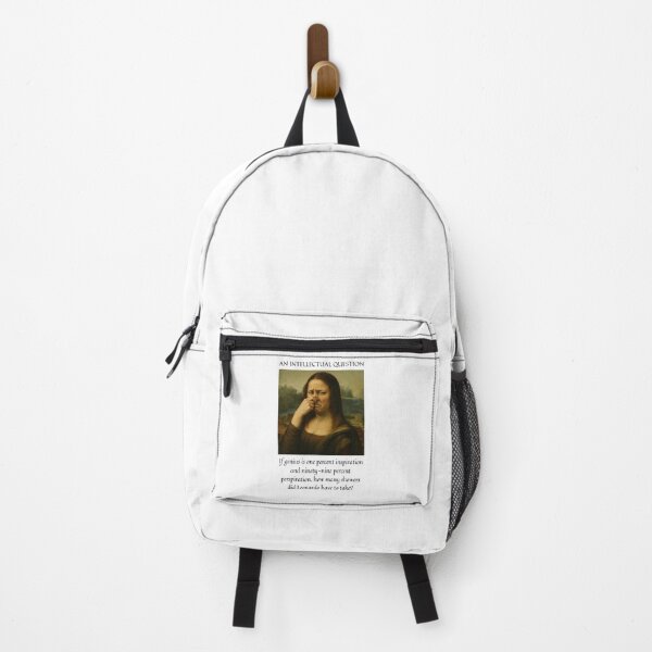 Item preview, Leonardo, Genius and Perspiration – Funny Mona Lisa designed and sold by Horningamere.
