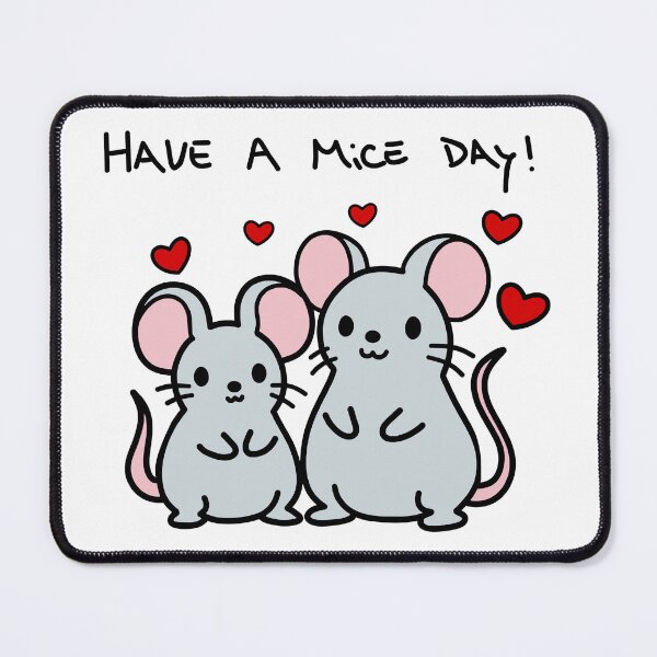 Item preview, Have A Mice Day! Cute Mice Design For Shirts & Stickers Funny Animal Puns designed and sold by Stocksjohn.