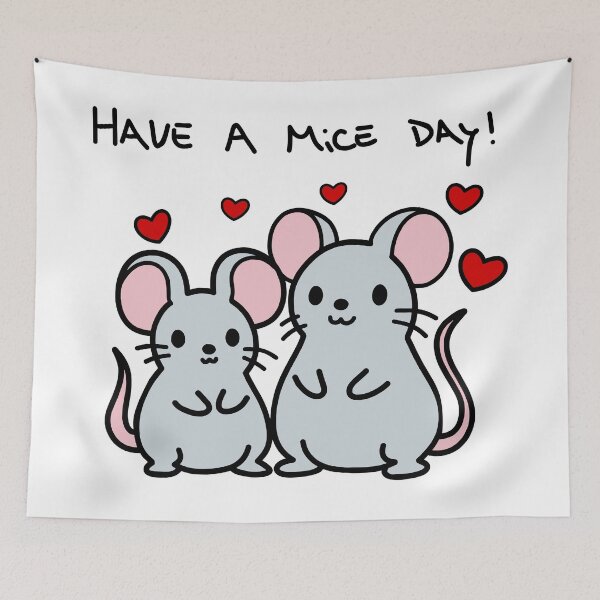 Item preview, Have A Mice Day! Cute Mice Design For Shirts & Stickers Funny Animal Puns designed and sold by Stocksjohn.