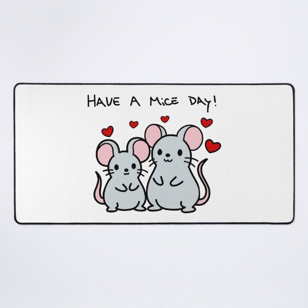 Item preview, Have A Mice Day! Cute Mice Design For Shirts & Stickers Funny Animal Puns designed and sold by Stocksjohn.