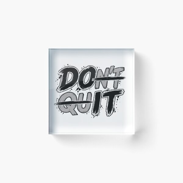 Item preview, DON’T QUIT DO IT – Bold Motivational Typography Streetwear Design designed and sold by TheAllInStore.
