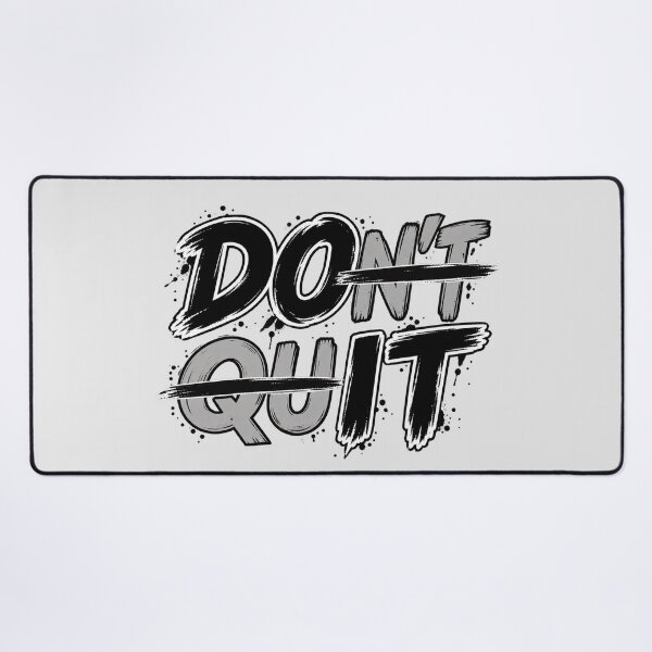 Item preview, DON’T QUIT DO IT – Bold Motivational Typography Streetwear Design designed and sold by TheAllInStore.