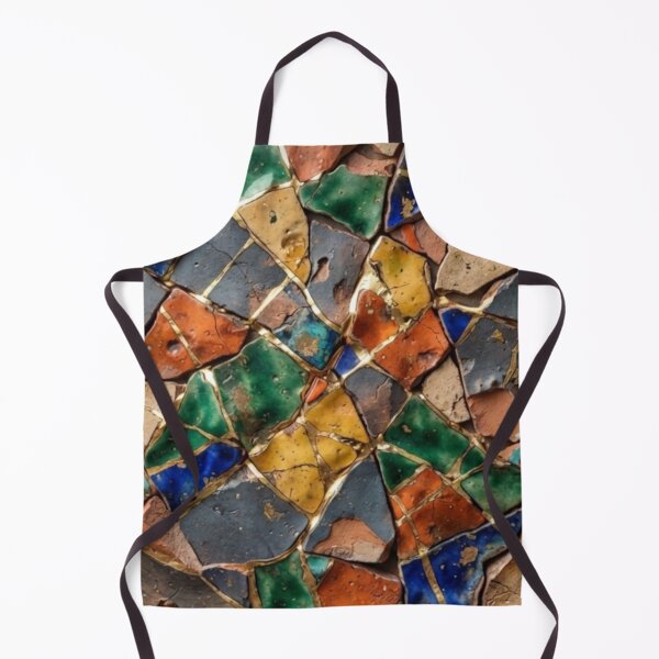 Item preview, Kintsugi Shattered Tiles in Earth Tones - Rustic Mosaic Wabi-Sabi Art designed and sold by Purrfecta.