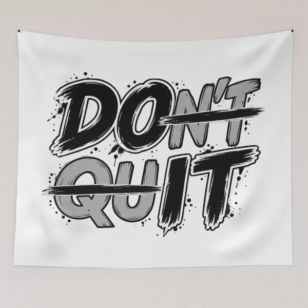 Item preview, DON’T QUIT DO IT – Bold Motivational Typography Streetwear Design designed and sold by TheAllInStore.