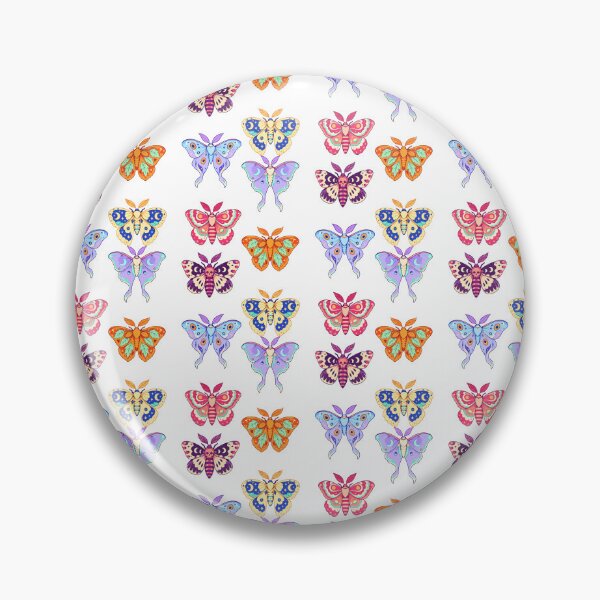 Item preview, Halloween Moths – Colorful Moon and Skull Wing Designs designed and sold by Zoolumi.