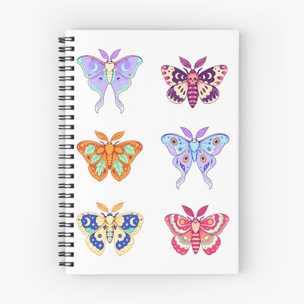 Item preview, Halloween Moths – Colorful Moon and Skull Wing Designs designed and sold by Zoolumi.