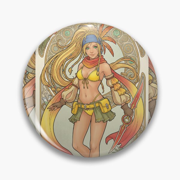Item preview, Rikku in the style of Alphonse Mucha designed and sold by Solace Sparkles.