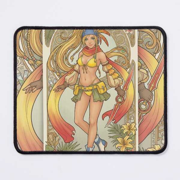 Item preview, Rikku in the style of Alphonse Mucha designed and sold by Solace Sparkles.
