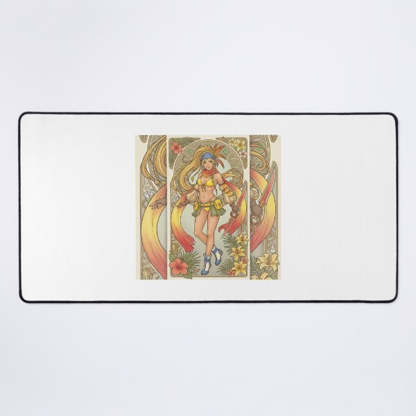 Item preview, Rikku in the style of Alphonse Mucha designed and sold by Solace Sparkles.